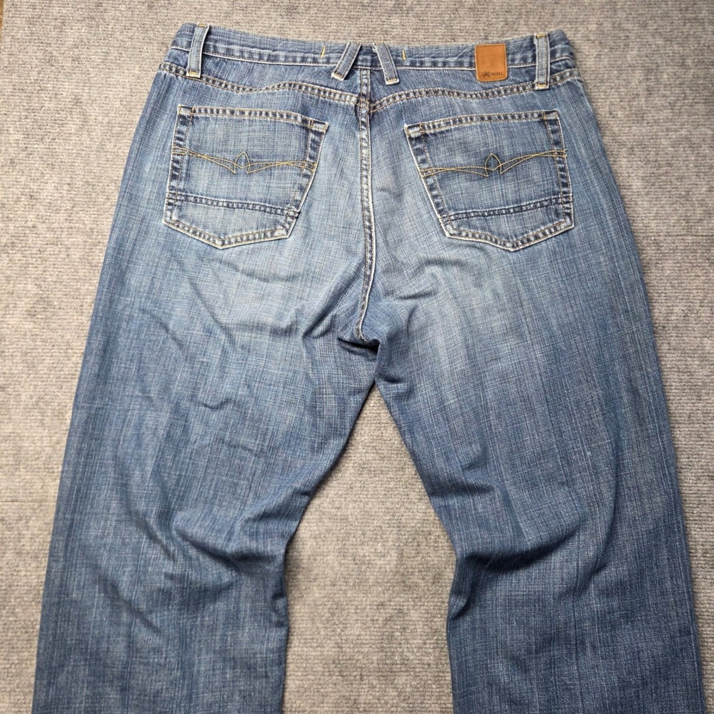 Agave Denimsmith Trademark Straight Cut Jeans Mens 36 Blue Premium Made USA - Picture 10 of 16